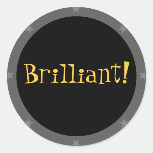 Brilliant - Série des autocollants de l'enseignant (Devant)