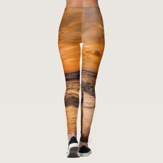 Brilliant Sunset Dames Leggings (Dos)