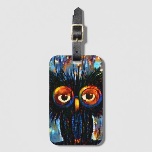 Brilliant & Wise Owl Bagagelabel (Voorkant (verticaal))