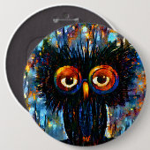 Brilliant & Wise Owl Ronde Button 6,0 Cm (Voorkant /achterkant)