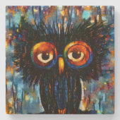 Brilliant & Wise Owl Stenen Onderzetter (Voorkant)