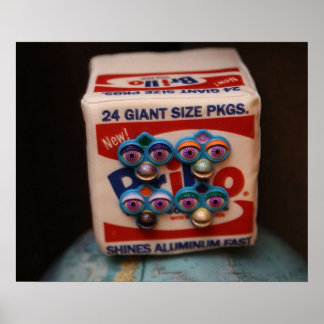 Brillo Art Furby Poster