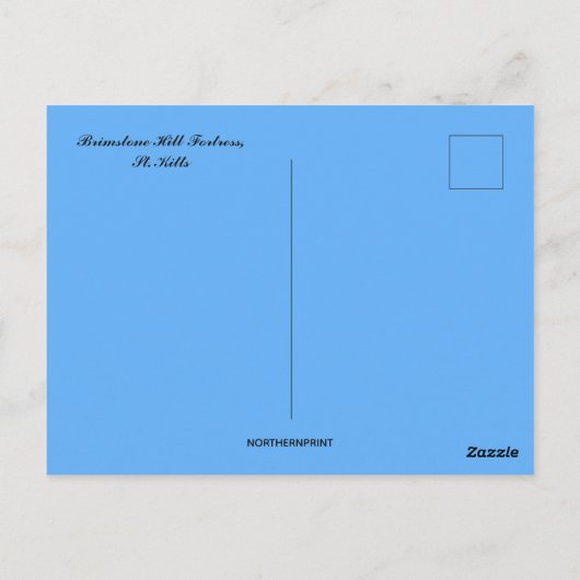 Brimstone Hill Fortress St Kitts Briefkaart (Achterkant)