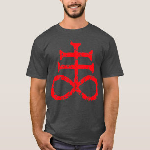 Brimstone Satanic Cross-symbool T-shirt