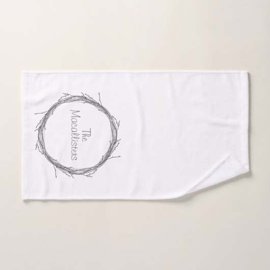 Brindilles et vignes (Serviette à main)