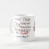 Brindilles tordues sur la tasse noueuse de (Devant gauche)