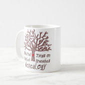 Brindilles tordues sur la tasse noueuse de (Devant gauche)