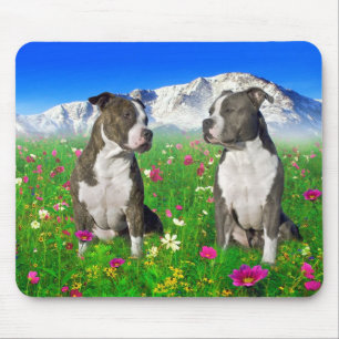 Brindle & Blue Staffordshire & Pit Bull Dogs Muismat