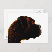 Brindle boxer-briefkaart briefkaart (Voorkant / Achterkant)