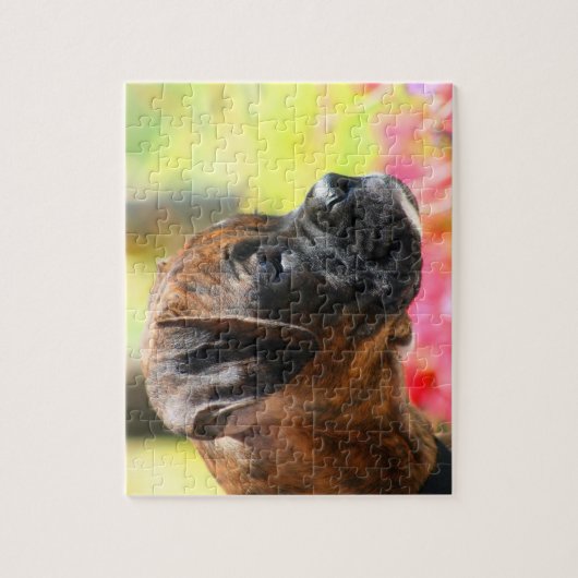 Brindle boxer chiot puzzle puzzle (Vertical)
