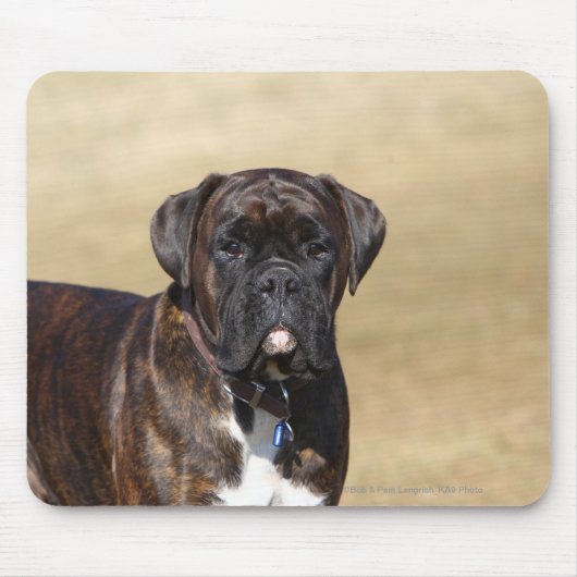 Brindle Boxer Dog Permanent Muismat