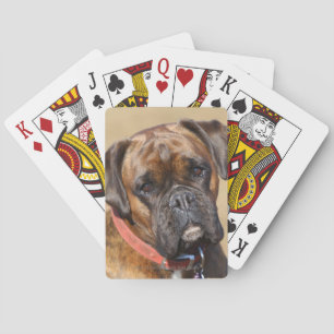Brindle Boxer Dog Pokerkaarten