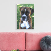 Brindle Boxer Hond Fotobehang Canvas Afdruk (Insitu (Woonkamer))