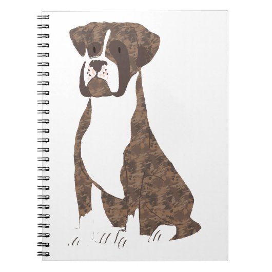 Brindle Boxer Notitieboek (Voorkant)