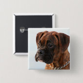 Brindle boxer puppy button (Voorkant /achterkant)