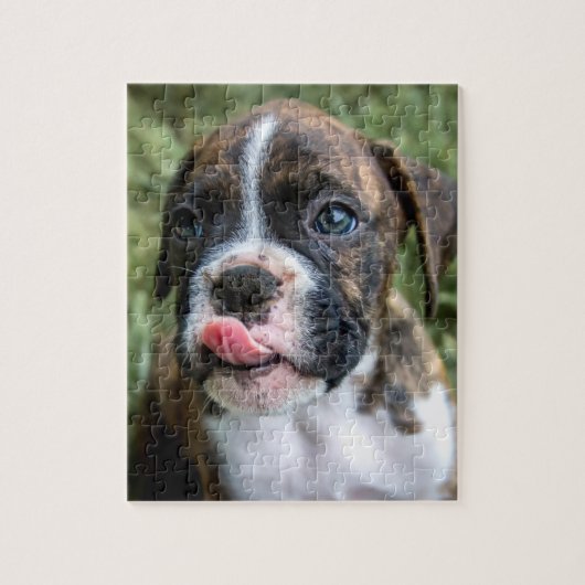 Brindle Boxer Puppy Puzzle - Boxer Dog Puzzels (Verticaal)