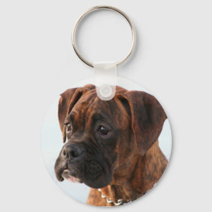 Brindle boxer puppy sleutelhanger