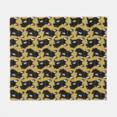 Brindle French Bulldog Fleece Deken (Voorkant (Horizontaal))