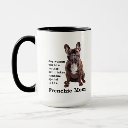 Brindle French Bulldog mama Mok (Links)