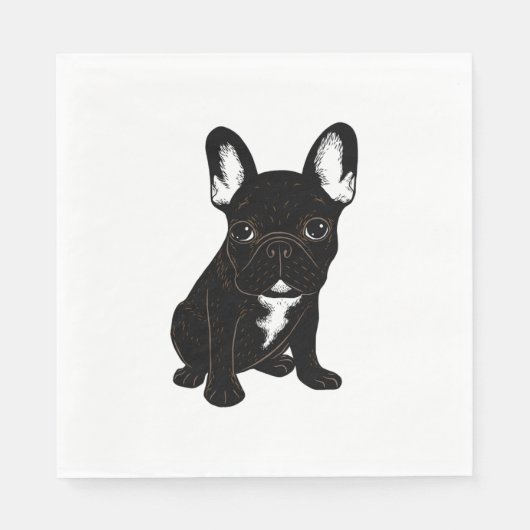 Brindle French Bulldog Servet (Voorkant)