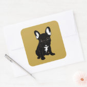 Brindle French Bulldog Vierkante Sticker (Envelop)
