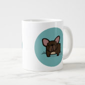 Brindle Frenchie Extra Grote Beker (Voorkant rechts)