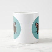 Brindle Frenchie Extra Grote Beker (Voorkant)