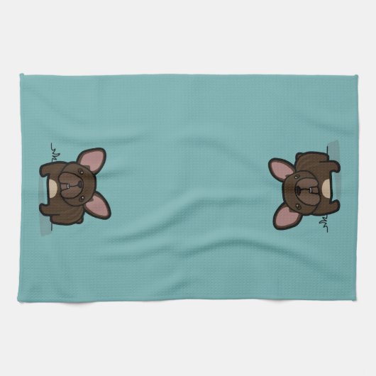 Brindle Frenchie Theedoek (Horizontaal)