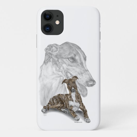 Brindle Greyhound Dog Art Case-Mate iPhone Case (Achterkant)