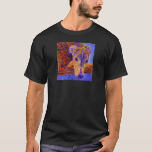 Brindle Greyhound - Donker T-shirt - "Ace"