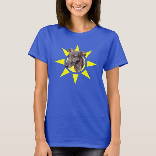 Brindle Greyhound Face Dog Shirt (Voorkant)