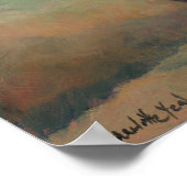 Brindle Greyhound Poster d'art pour chien (Coin)