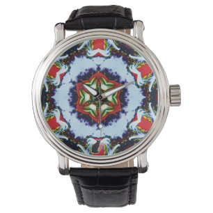 Brindle Kaleidoscope Horloge