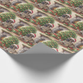Brindle Mastiff Christmas Wrapping Paper Cadeaupapier (Hoek)