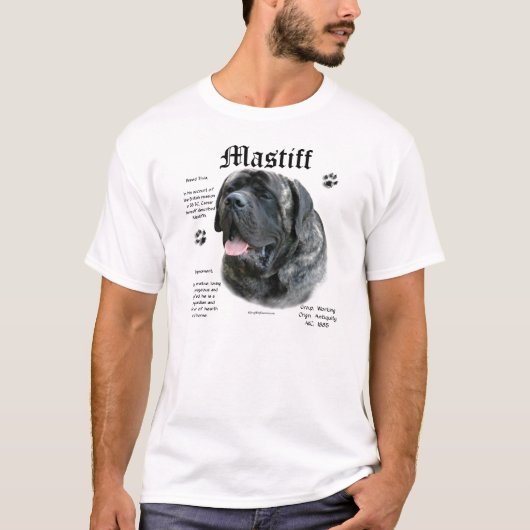 Brindle Mastiff Geschiedenis shirt (Voorkant)