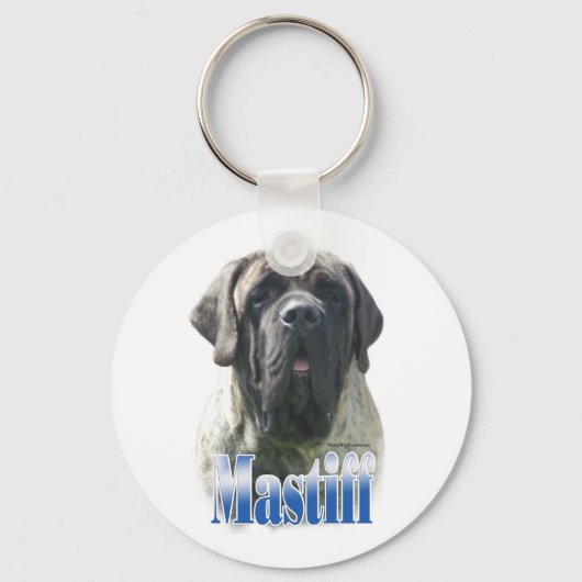 Brindle Mastiff Name Sleutelhanger (Voorkant)