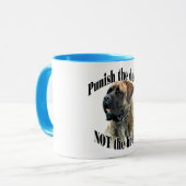 Brindle Mastiff Straf de Deed Mok (Voorkant links)