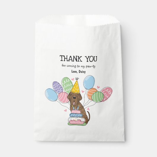 Brindle Napolitaanse Mastiff Hond Bedankzakje (Voorkant)