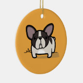 Brindle Pied Frenchie Keramisch Ornament (Rechts)