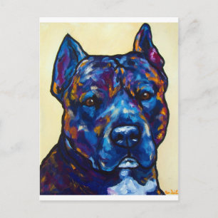 Brindle Pit Bull Cody Briefkaart