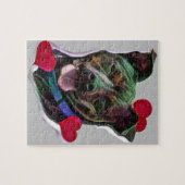 Brindle Pit Bull Staffordshire Heart Legpuzzel (Horizontaal)