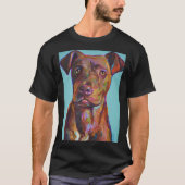 Brindle Pitbull Pup T-shirt (Voorkant)