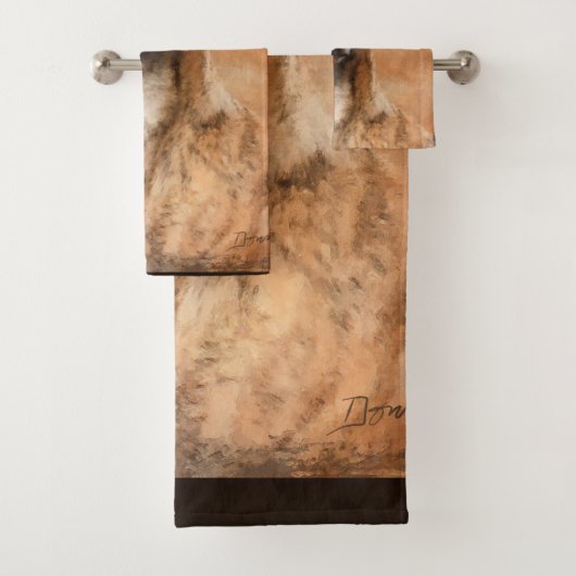 Brindle Whippet Dog Bad Handdoek (Insitu)