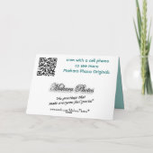 BrindleRosesGreeting-aanpassen Kaart (Achterkant)