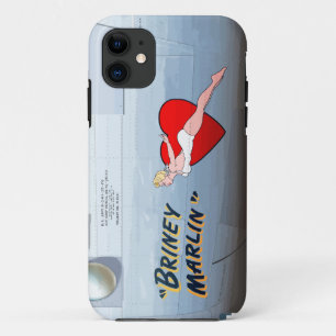 Briney Marlin B-24 Nose Art ( fuselage) iPh iPhone 11 Hoesje