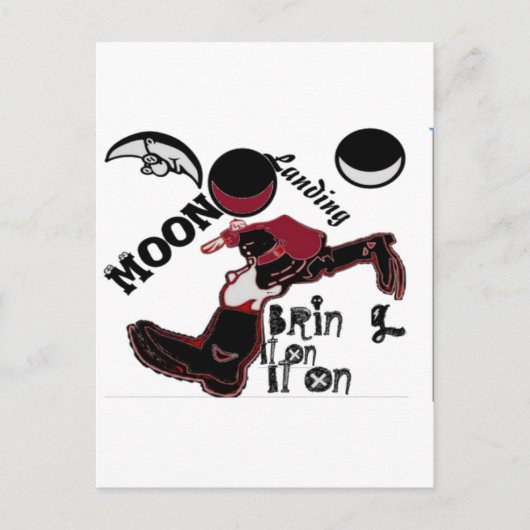 Bring It On - Speelse kerst- en ruimtemashup Briefkaart (Voorkant)