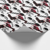 Bring It On - Speelse kerst- en ruimtemashup Cadeaupapier (Hoek)