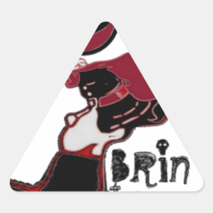 Bring It On - Speelse kerst- en ruimtemashup Driehoek Sticker