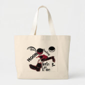 Bring It On - Speelse kerst- en ruimtemashup Grote Tote Bag (Voorkant)