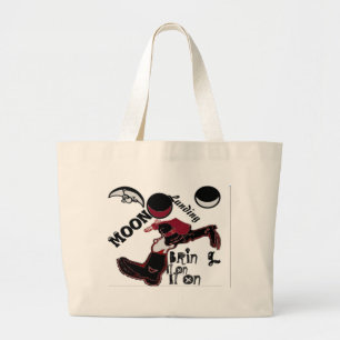 Bring It On - Speelse kerst- en ruimtemashup Grote Tote Bag